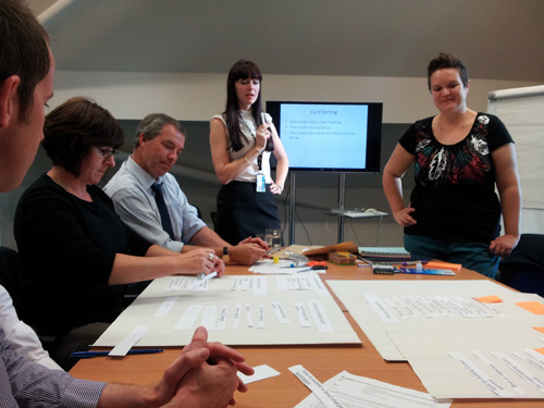 Louise Tierney and Sophie Ewan-Roberts hosting a planning workshop